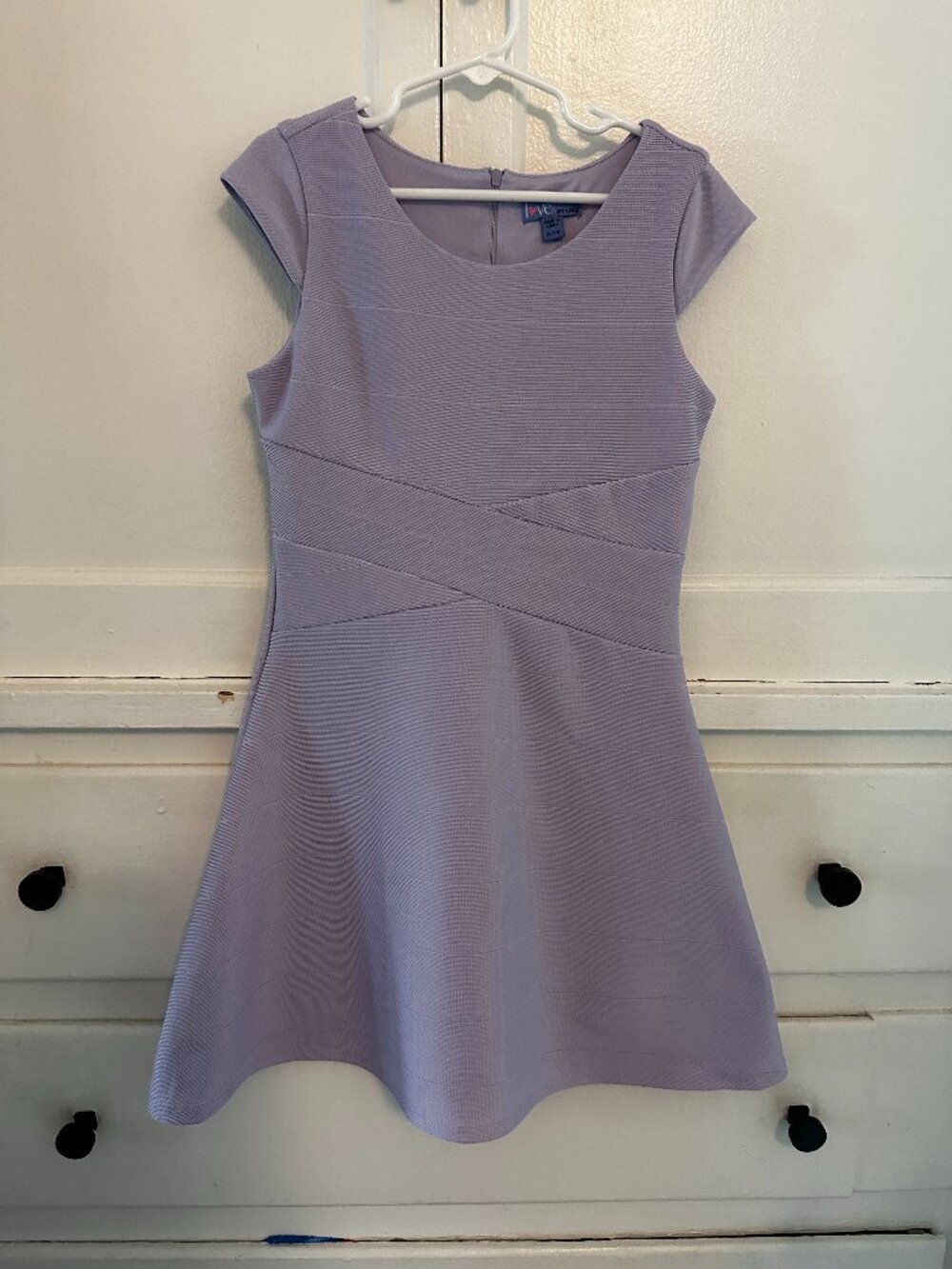 Adorable Dress! Ava and Yelly Kids Fit and Flare Lavender Dress Size Small (6/7)